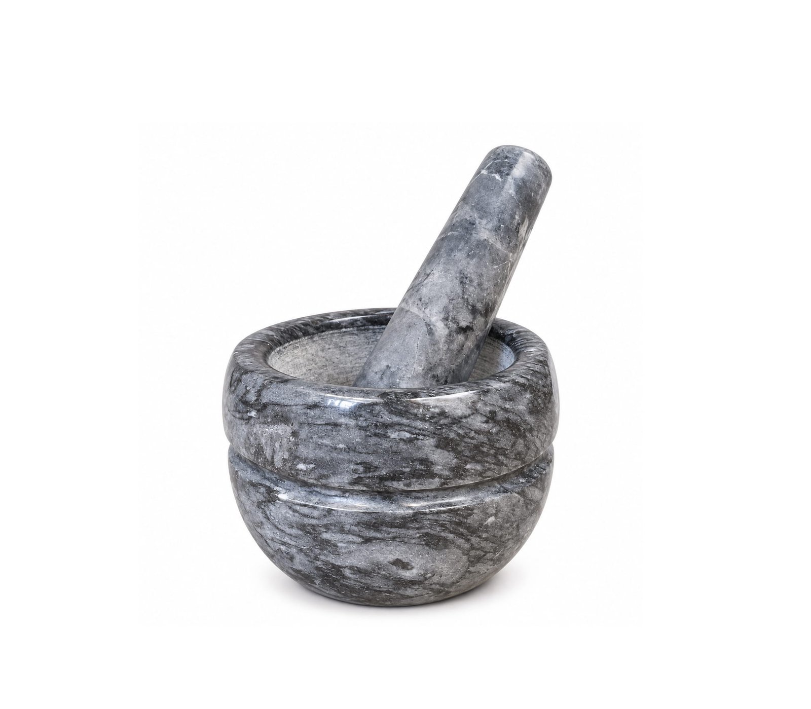 MARBLE MORTAR & PESTLE SET FOR KITCHEN USE