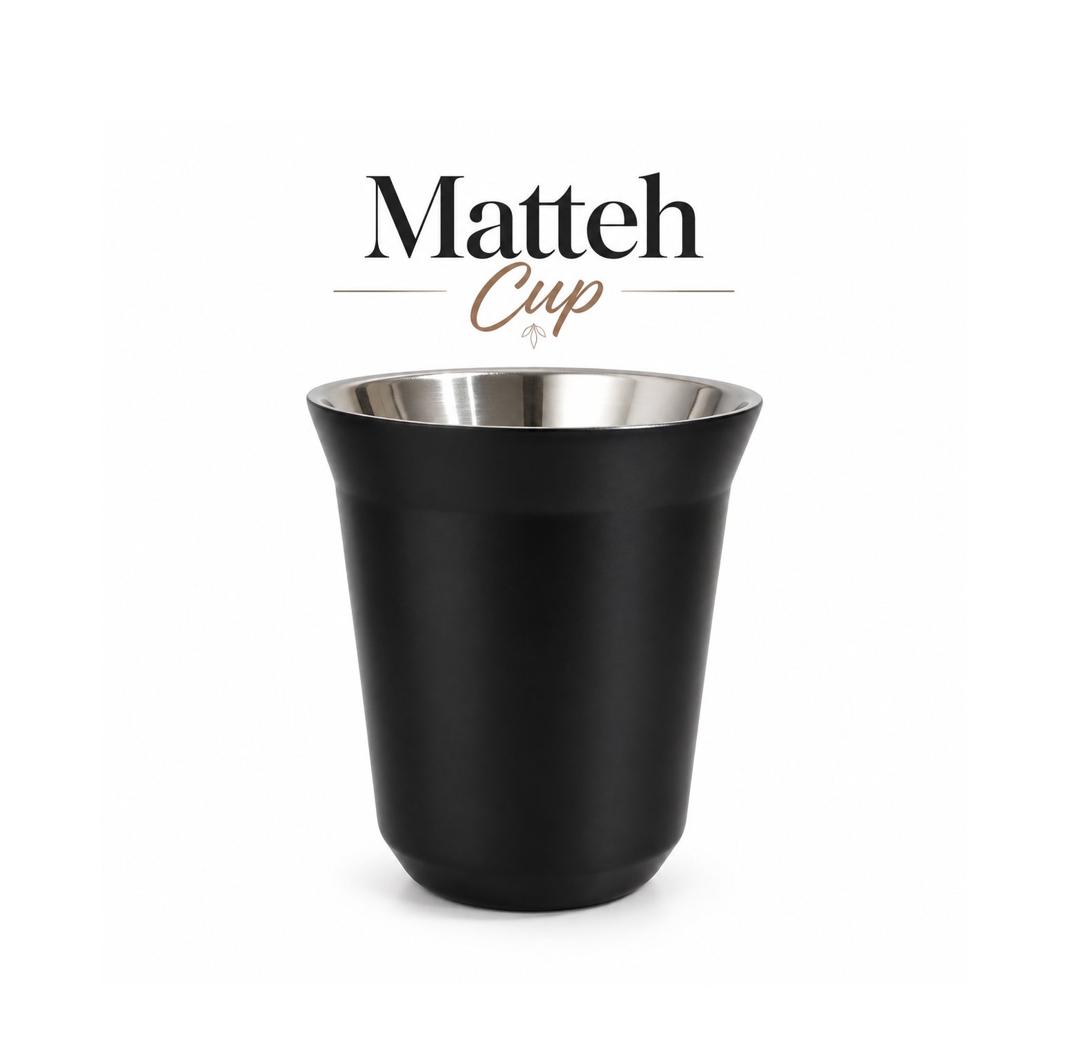 DOUBLE WALL STAINLESS STEEL MATTEH DRINKING CUP
