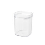 CLEAR JAR FOOD STORAGE CONTAINER 250 ML WITH AIRTIGHT SEAL LID – COFFEE BEAN JAR, COOKIES, FLOUR, SUGAR, SPICE CONTAINER