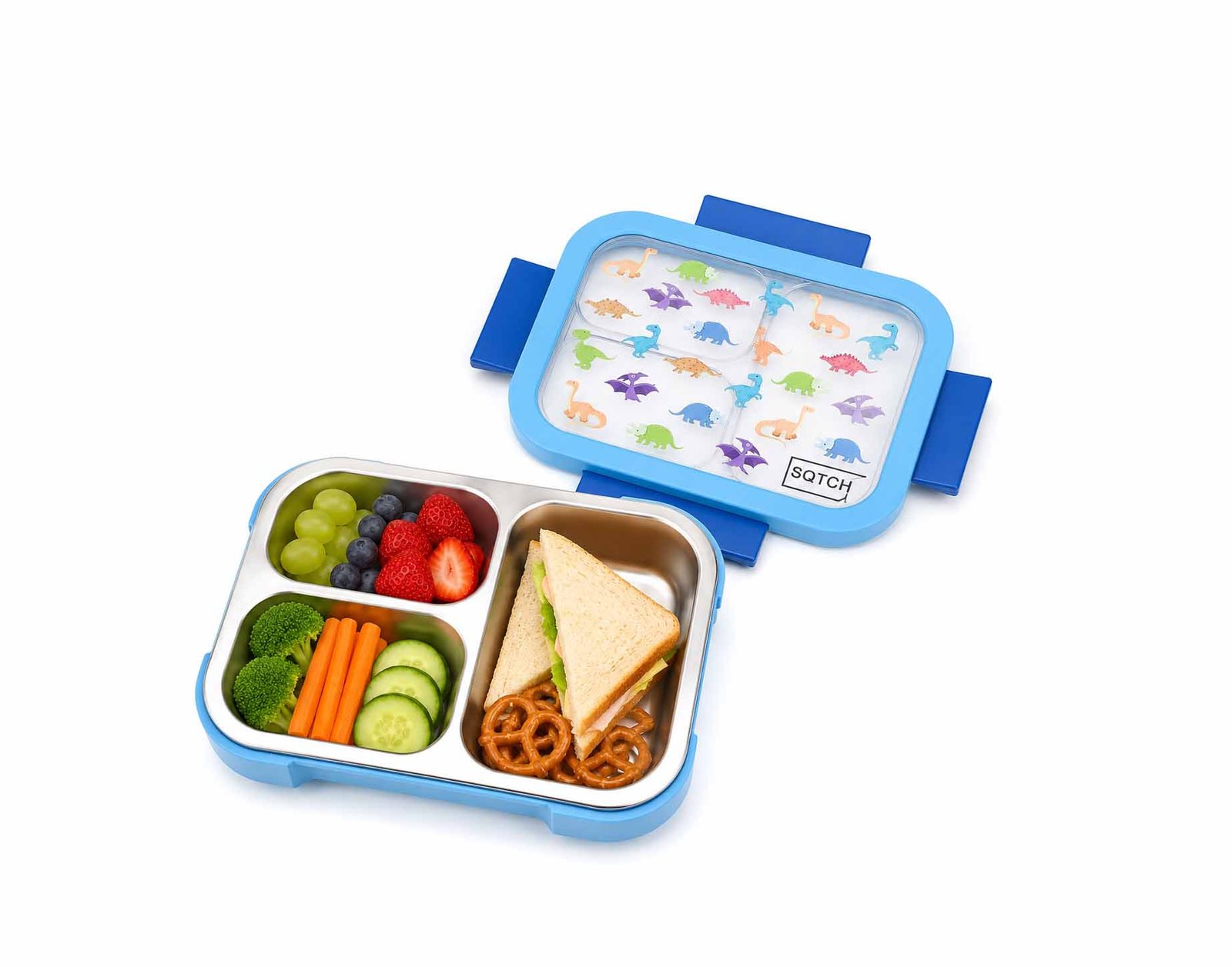 STAINLESS STEEL DINOSAUR LUNCH BOX 970ML