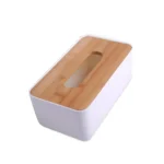 TISSUE BOX BROWN AND WHITE