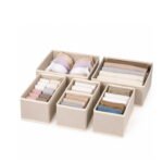 DRAWER ORGANIZER  SET 6 PCS GREIJE