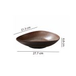 Melamine triangle Dinner Plate 21.5 cm Lightweight Unbreakable Serving Dish.