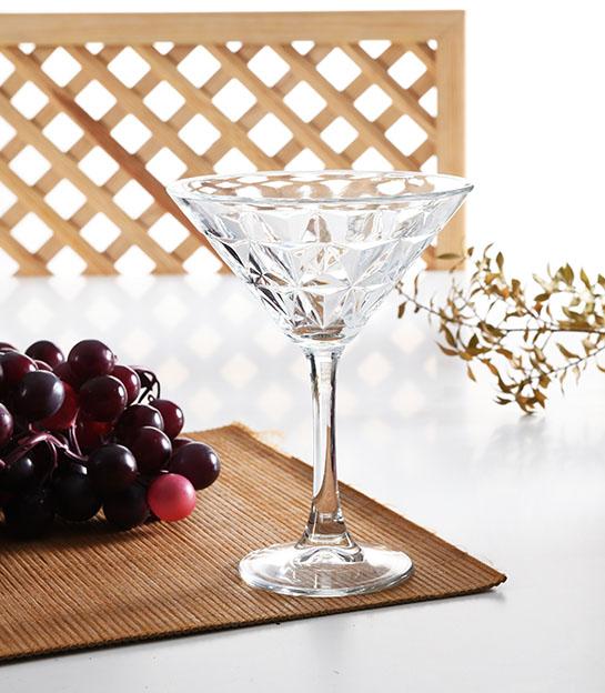 Estrella Glass Ice Cream Cups Set of 4 Transparent Dessert Cups