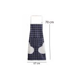 Waterproof and oilproof PVC kitchen apron with hand drying patches for home cooking and baking