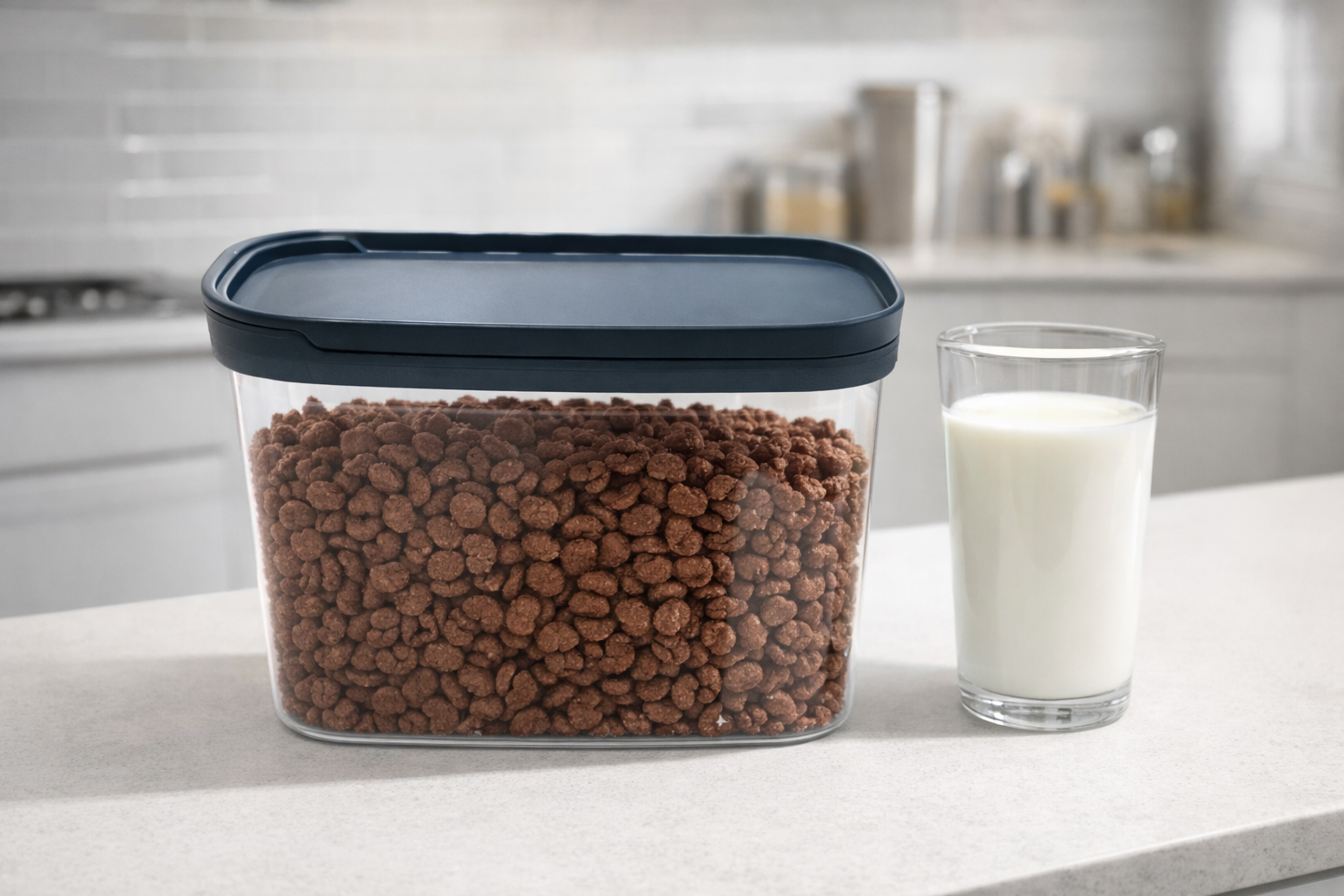 Cereal 1.25L Airtight Storage Container on Kitchen Counter
