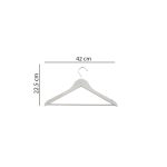 lastic hanger set with rotating chrome hook holding clothes inside closet wardrobe organizer