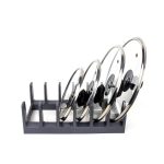 Pot Lid Holder Kitchen Storage Organizer with 6 Compartments