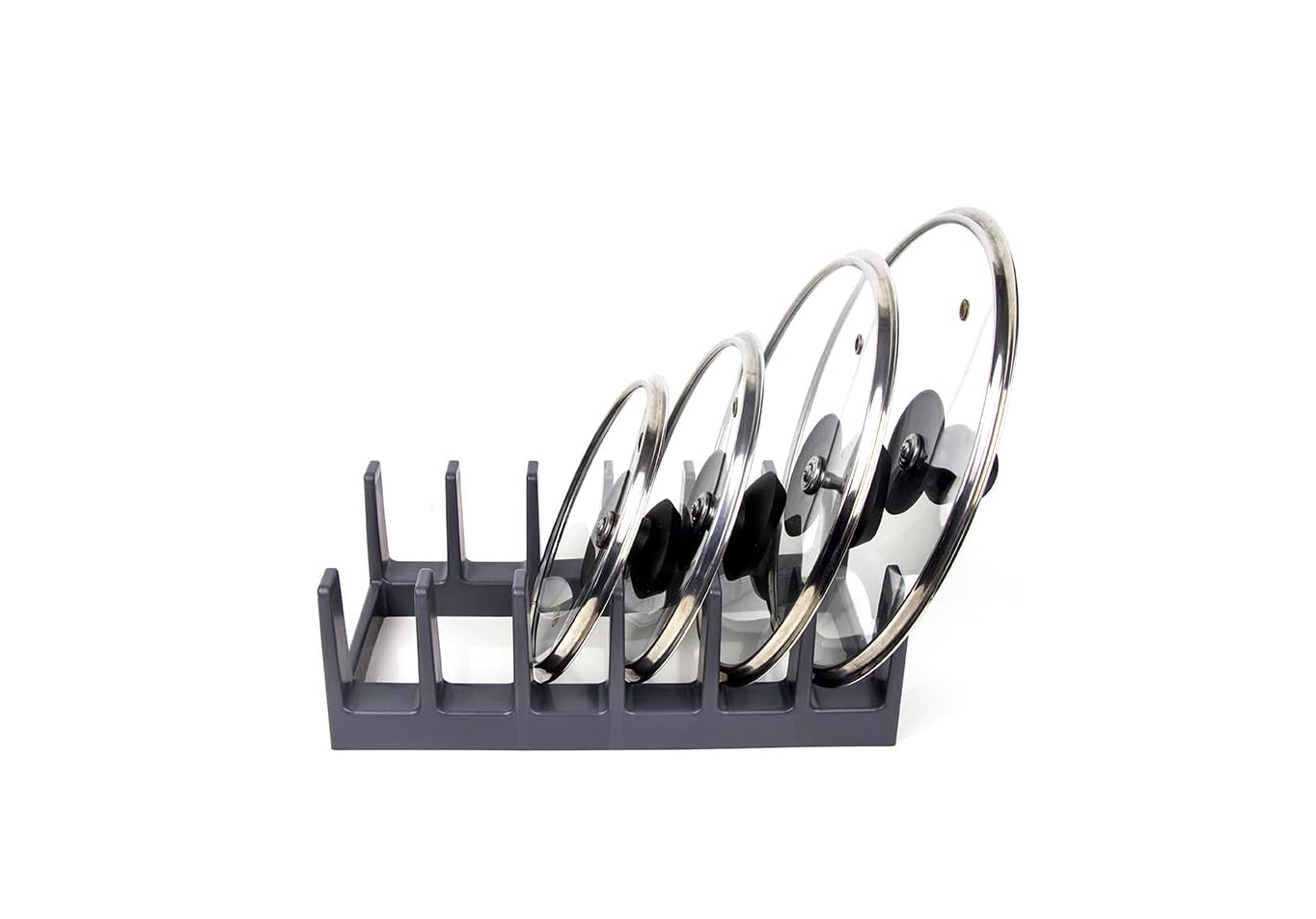 Pot Lid Holder Kitchen Storage Organizer with 6 Compartments