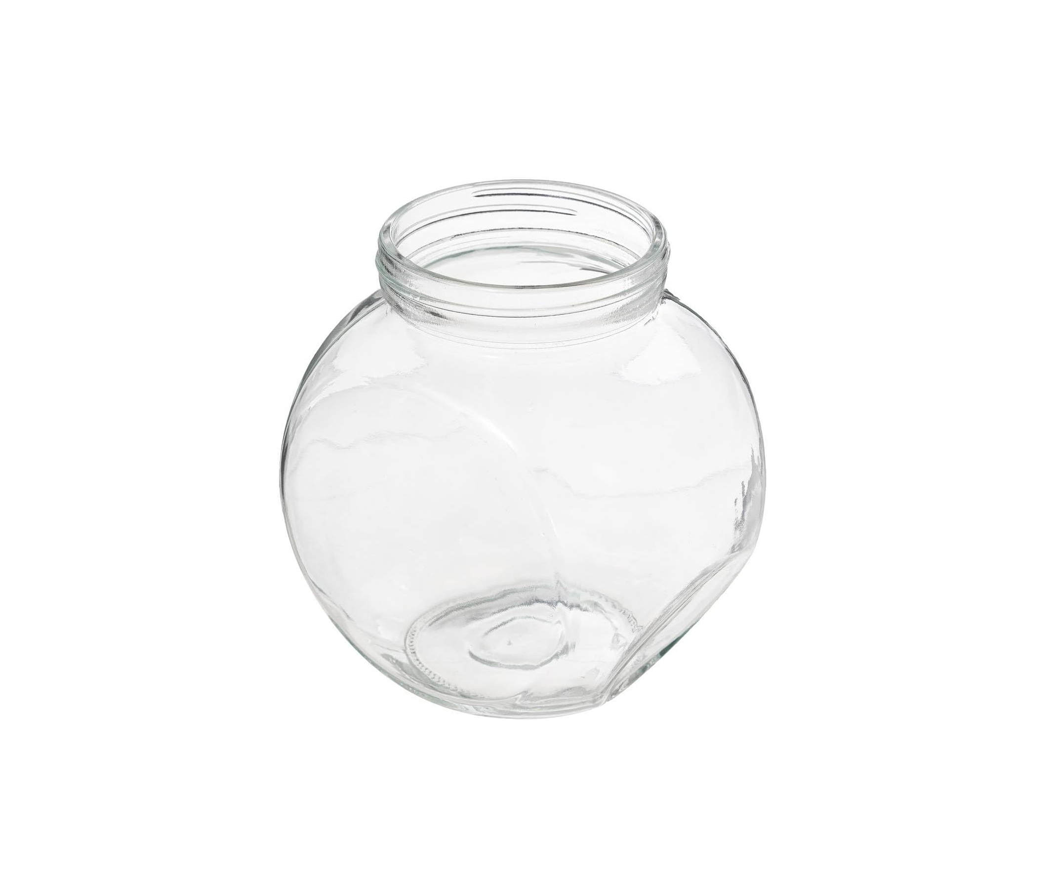Glass utility container with bamboo lid and airtight silicone seal for storing sugar, rice, nuts, and kitchen ingredients – 700ml storage jar from Homedash Lebanon