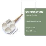 Four cup non-stick granite egg frying pan with aluminum body for cooking eggs, omelettes, pancakes and breakfast foods
