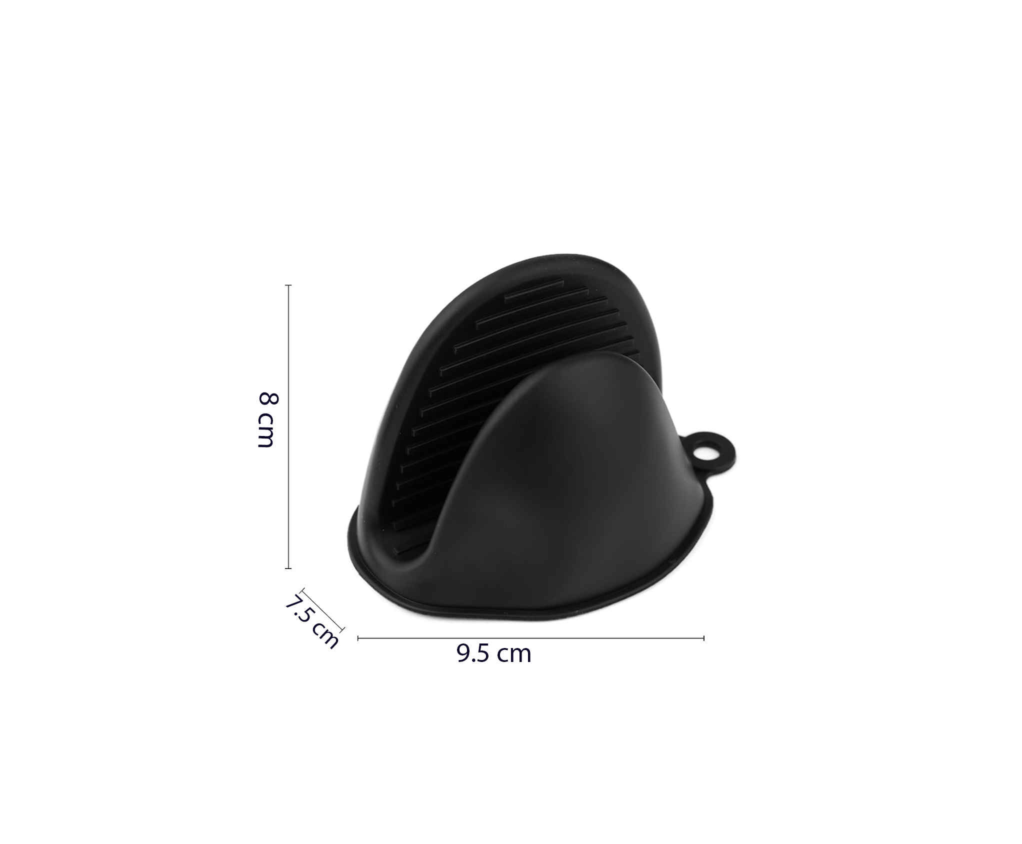 Black Silicone Heat Resistant Oven Mitts – Kitchen Pot Holders