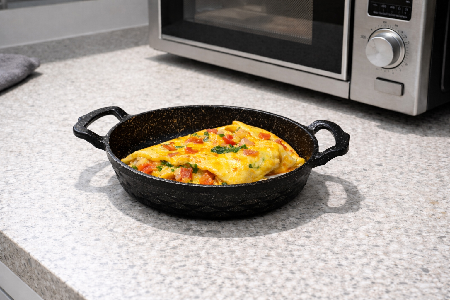 Granite cookware casserole Dosthoff 20 cm cast aluminum non-stick egg pan with dual handles