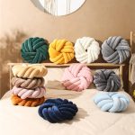 Round velvet knot pillow plush ball cushion for sofa bed and living room décor