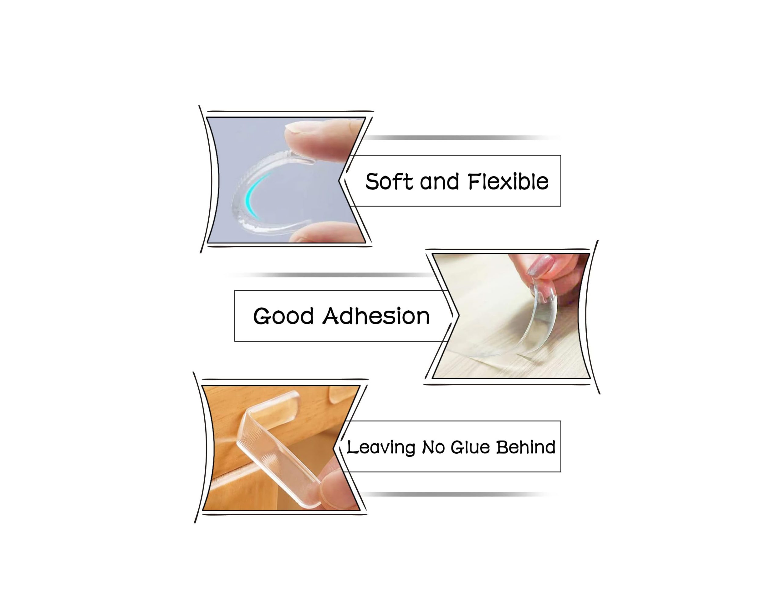 Transparent silicone furniture bumpers adhesive cabinet door protector pads 6.3cm set of 10 pieces for scratch and noise protection from Homedash in Lebanon