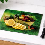 Glass Chopping Board 40x30 cm Decorative Kitchen Cutting Board