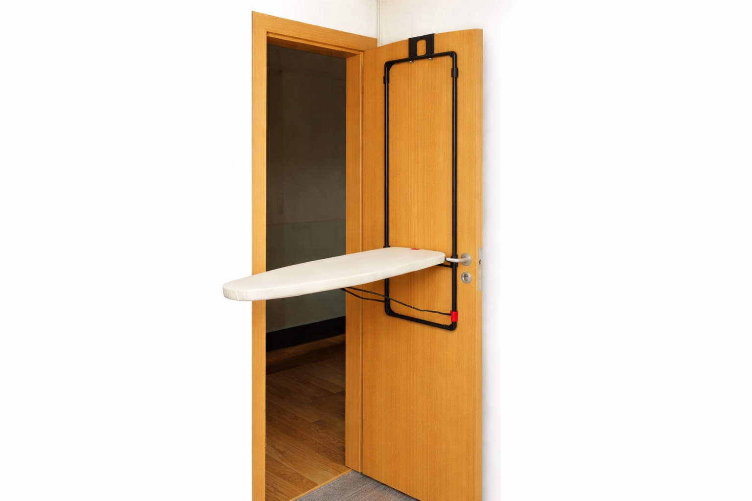 Over the door and wall mounted I-Door ironing board with cotton cover and space saving design from Homedash Lebanon