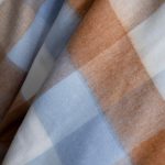 Double Porto Indigo flannel blanket duvet cover set with cotton sheets and pillowcases for double bed from Homedash Lebanon