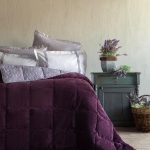 Double Lowel plum softly bedding set with quilt, fitted sheet and pillowcases for double bed from Homedash Lebanon
