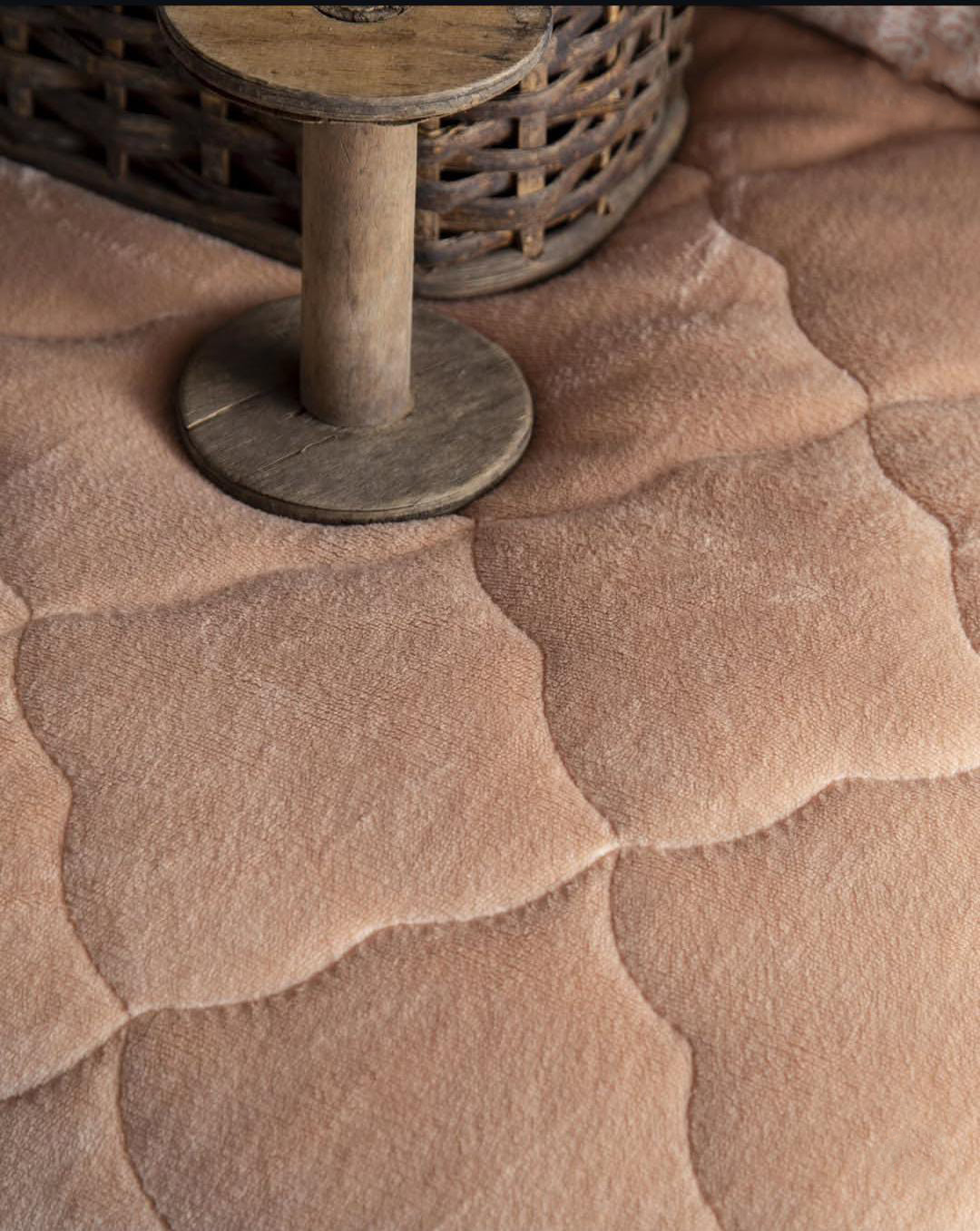 Single size Mila Terakota quilted bedding set with cotton bed sheet and pillowcase for modern bedroom from Homedash Lebanon