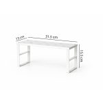 Metallic Cabinet Organizer White Counter Shelf Storage Rack