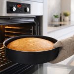 Dosthoff round 28cm non stick ceramic baking pan black oven tray with quantum coating for cake baking and roasting – Homedash Lebanon