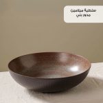 Large 30 cm melamine serving bowl for salad, pasta and mixing on dining table