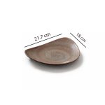 Flat triangle melamine plate 21.7 lightweight unbreakable dinner and salad serving plate from Homedash Lebanon