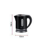 mini electric kettle EK-34 with automatic shut off and cordless 360-degree base in white