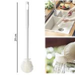 Silicone bottle cleaning brush with 360 degree flexible soft bristles and 29cm ergonomic handle for jars and glassware – Homedash Lebanon