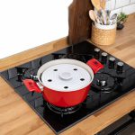 Leaf Roll Lid Ceramic Grill Press 25cm