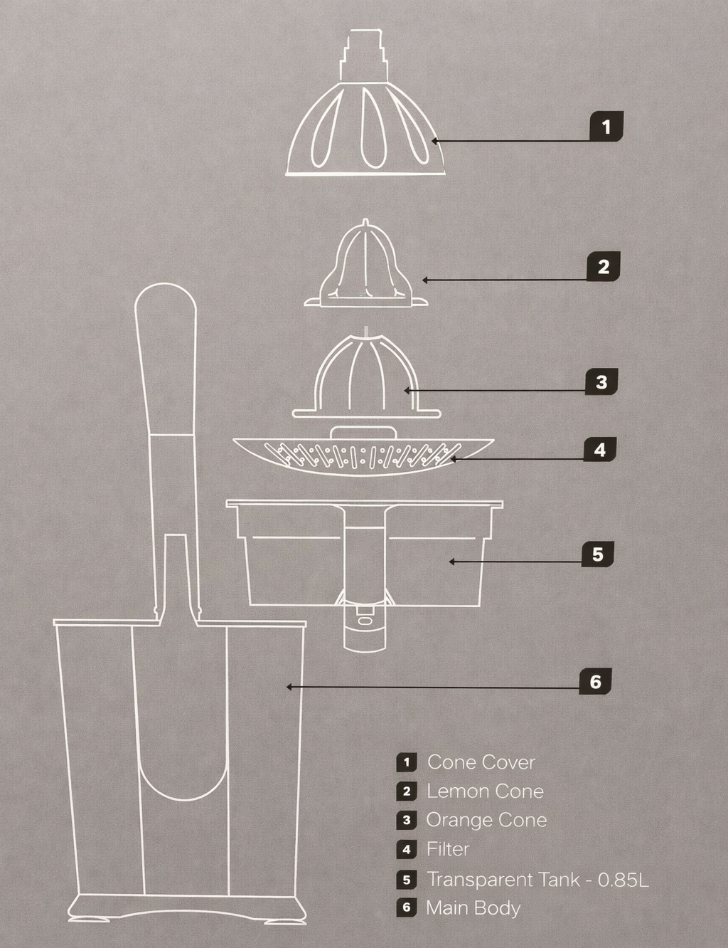 Dorsch Citrus Juicer 160W Electric Juicer