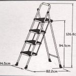 Foldable heavy-duty 4 step stool with steel frame and anti-slip feet for home use from Homedash Lebanon