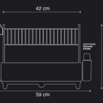 Dorsch Stainless Steel 2-Tier Dish Rack Rust Proof 42x32x42 cm