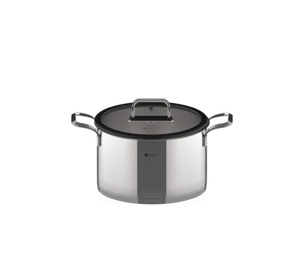 cooking pot 26cm with 8.7-liter capacity and glass lid, large durable cookware suitable for all stovetops from Homedash Lebanon
