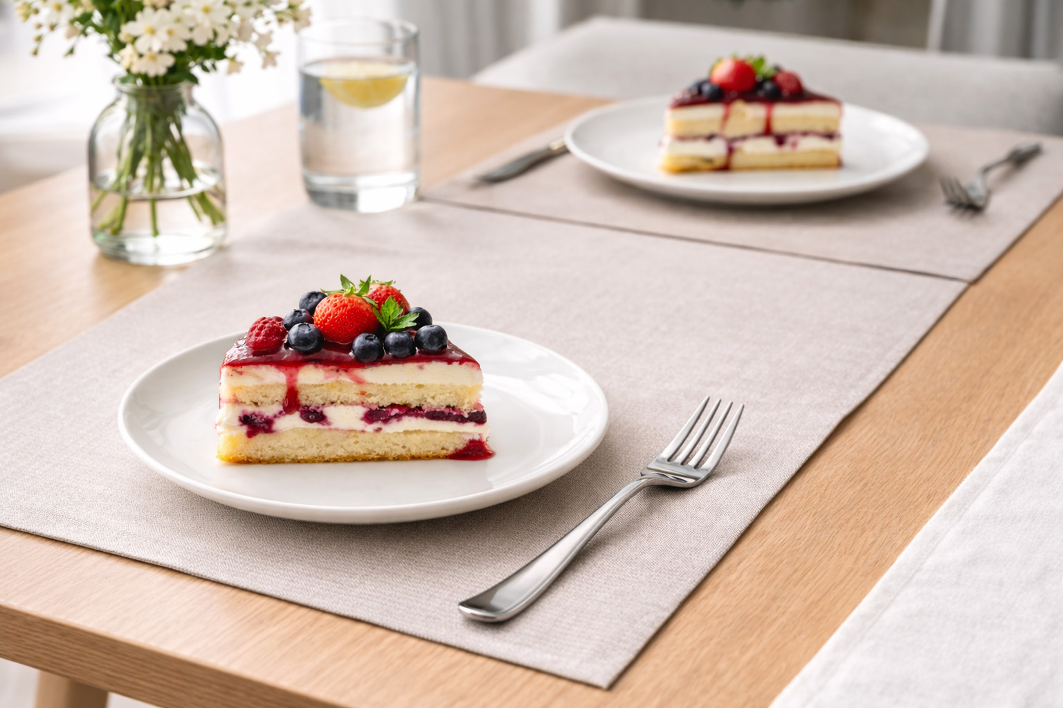 Dessert Forks Set of 6 made from 18/10 stainless steel with elegant mirror polished finish for dessert dining