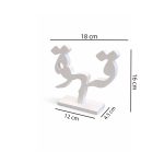 Golden Arabic Tea Decorative Wood Table Ornament Ramadan Décor