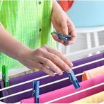 Foldable Drying Rack 20m Laundry Airer with Wings Balcony Use