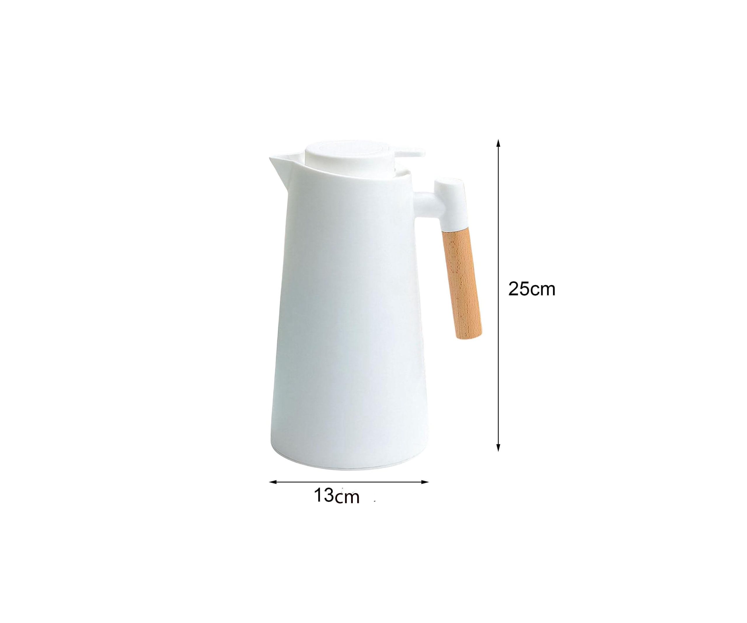 1L Thermal Vacuum Carafe with Wood Handle