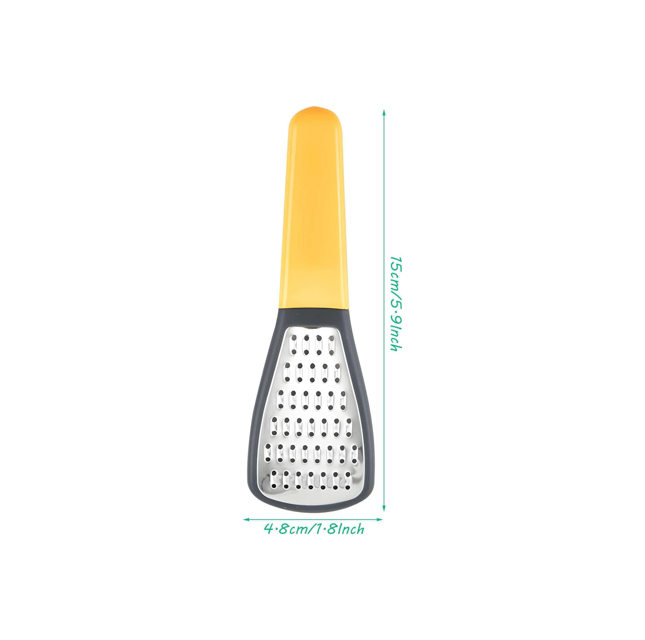 Handheld Stainless Steel Cheese Grater with Ergonomic Handle