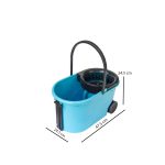 Spin Mop Bucket with Wheels and Microfiber Head – Floor Cleaning System