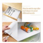 White 45x300cm EVA anti-slip waterproof shelf liner roll with textured grip surface for drawers, cabinets, and fridge shelves – Homedash Lebanon