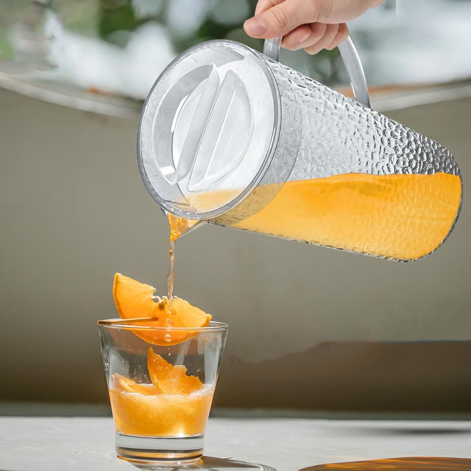 Acrylic Jug with Lid – Fridge Water Pitcher | Homedash