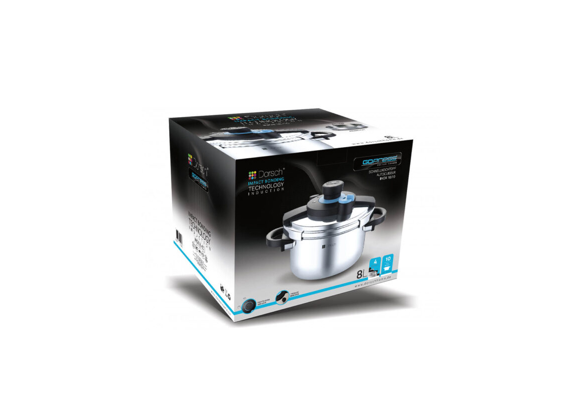 Dorsch GoPress 8L Stainless Steel Pressure Cooker