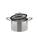 Dorsch 24cm Stainless Steel Pot 6.5L with Glass Lid for Kitchen Cooking