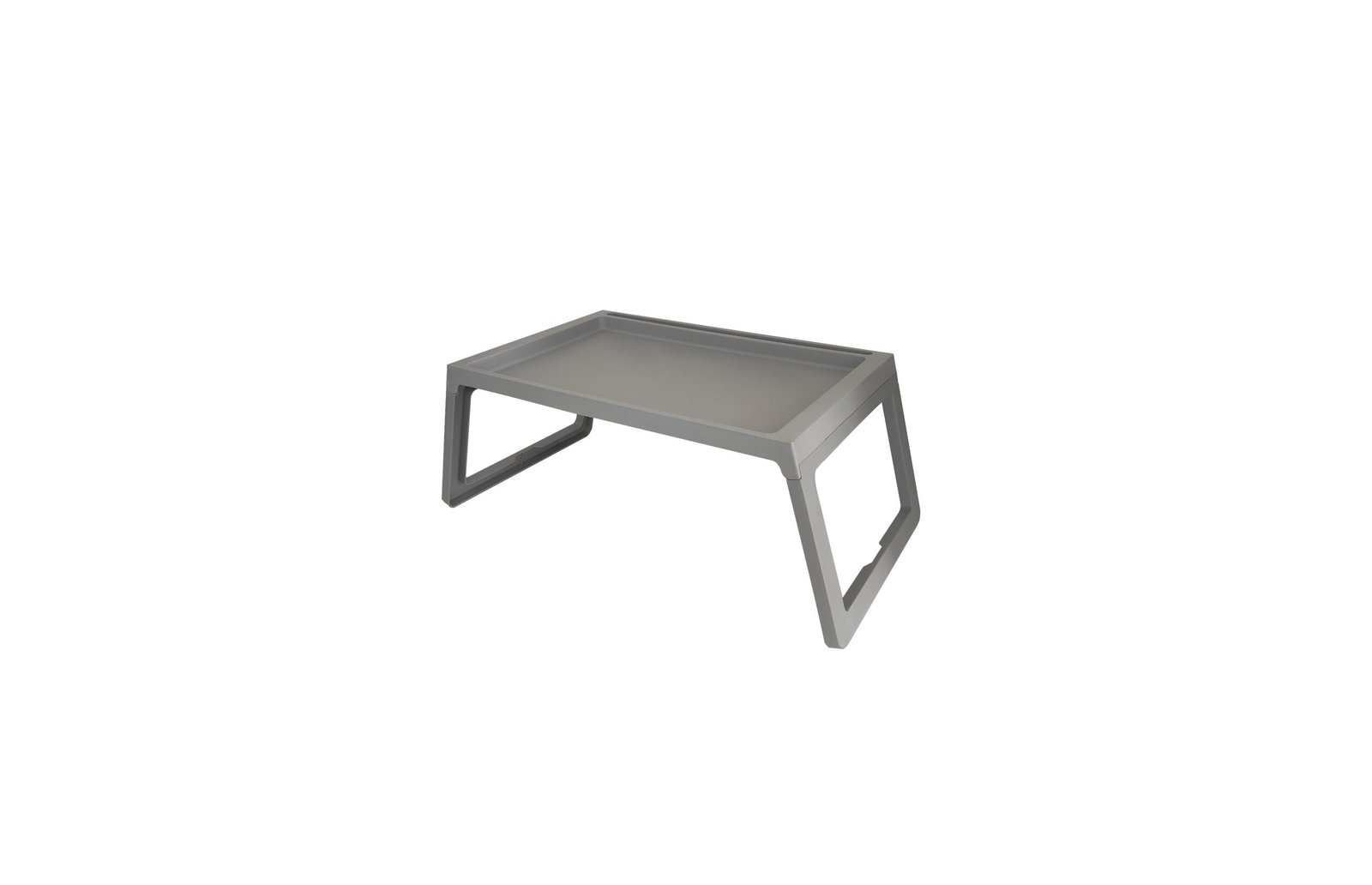 FOLDING PLASTIC TRAY FOR LAPTOP & BREAKFAST IN BED - Grey