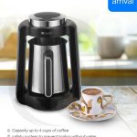 Dorsch Turkish Coffee Maker with auto brew technology, overflow prevention and 4 cup capacity – available at Homedash Lebanon