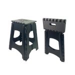 folding plastic step stool with rattan design, heavy-duty structure and non-slip base for kitchen and home use – Homedash Lebanon