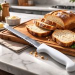 Bread Knife Wavy Edge White Handle – Homedash Lebanon