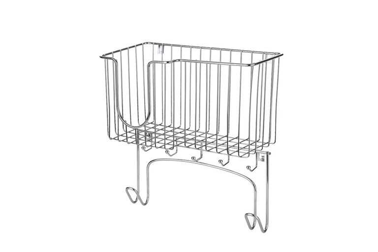 Wall Mounted Ironing Board Holder Iron Rack Storage Basket